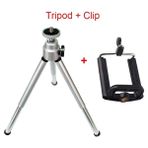 Ganbao Gümüş Klipsli Mini Tripod Telefon Için Işkembe YG300 L1 Projektör Kamera Tripodu iPhone x 6s Xiaomi Için Samsung Huawei Cep Telefonu Monopod (Yurt Dışından) - Siyah