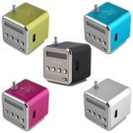 Ganbao Kırmızı Mini Dijital Taşınabilir Radyo Fm Mini Radyo Internet Fm Radyo Hoparlör USB Sd Kart Oynatıcı Cep Telefonu Pc Müzik Çalar RADV26 (Yurt Dışından) - Renkli
