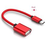 Ganbao Kırmızı Tip C USB Tip C - USB 3.0 Otg Adaptörü USB A Tipo C Dönüştürücü Huawei Xiaomi Mi 10 Pro 9 9 T Usb3.0 Adaptador Tipe C Otg Adaptateur (Yurt Dışından) - Renkli