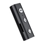 Ganbao RX-BT002TF Vaorlo Bluetooth 5.0 Alıcı Kablosuz Ses Alıcısı Yaka Adaptörü 3.5 mm Aux Jakı Pc Için Mic ile Dizüstü Bilgisayar Hoparlörü Kulaklık (Yurt Dışından)