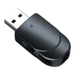 Ganbao Siyah Xiaomi USB Bluetooth 5.0 Verici Alıcı 3 In 1 Edr Adaptörü Dongle 3.5mm Aux Tv Pc Kulaklık Ev Stereo Araba Hıfı Ses (Yurt Dışından)