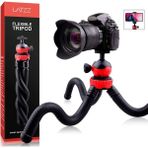 Ganbao Uzaktan Kumanda ile Ahtapot Esnek Tripod Standı Telefon Tutucu Dslr Fotoğraf Makinesi Yakalama Vidası Ballhead ile Soğuk Ayakkabı Klip Vlogging Kiti (Yurt Dışından) - Siyah