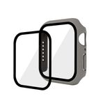 GANGANPRO Apple Watch 4/5/6/SE için Temperli Cam Ekran Koruyuculu 2'li Paket Sert PC Kılıfı, iWatch 40 mm Aksesuarlar için Ultra İnce Çizilmeye Dayanıklı Akıllı Saat Kapağı - Sahil Grisi