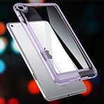 GANGANPRO iPad mini 4/5 2015 2019 Nesil Kılıf için İnce Hafif Tablet Kılıf, Yumuşak Şeffaf TPU Arka Darbeye Dayanıklı Tablet Kılıfı 7,9 İnç - Açık Mor