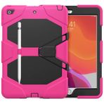 GANGANPRO Robots Rugged Tablet iPad 10.2 2019 Nesil Kılıf için, Çıkarılabilir Stand, Damla Koruması, Ağır ve Dayanıklı, Darbeye Dayanıklı Tam Vücut Koruyucu Kapak 10.2 İnç - Gül