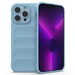 GANGANPRO Uyumlu Xiaomi Redmi Note 13 Pro 4G/M6 Pro 4G Gövde TPU Stoßfest Esnek Handyhülle Stoßdämpfung Luftpolster Kratzfest Weiches Mikrofaserfutter 6.67 inç - Hellblau