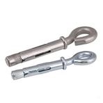 GangKun 304 Paslanmaz Çelik Halka Genişleme Kancası, Galvanizli Genişleme Vidası, Avize Kancası, Elbise Zinciri Salıncak Kanca M6.5-M12-Galvanizli Demir *M10*60