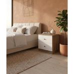 Gani Home Linea 2 Çekmeceli Komodin - Ahşap - Beyaz
