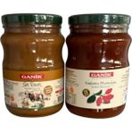 Ganik 1400 gr Süt Reçeli ve 1400 gr Kuşburnu Marmelatı