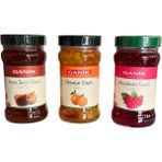 Ganik 380 gr Kuru Incir Reçeli & 380 gr Ahududu Reçeli & 380 gr Portakal Reçeli