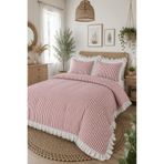 Ganita home Çizgili Fırfırlı Çift Kişilik Nevresim Seti | 200 x 220 cm