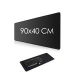 Ganjem Gaming Mouse Pad Siyah 90x40 Cm Uzun Masa Matı Ev Ofis Klavye Mause Altlığı Gamer Aksesuar