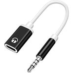GANPUB Kulaklık Jak Adaptörü, 3,5 mm Erkekten TypeC'ye Dişi Ses Kablosu Kablosu, USB C'den Aux Ses Dongle'a MP3 Çalarlar, CD Çalarlar, Dizüstü Bilgisayarlar, Tabletler, Akıllı Telefon, Kulaklıklar ve