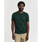 Gant Bisiklet Yaka Erkek Basic T-Shirt - Koyu Yeşil - 2XL