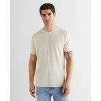 Gant Erkek Bej Baskılı Kısa Kollu T-Shirt 23261119T.34 - 34-Bej - 2XL