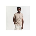 Gant Erkek Bej Regular Fit Bisiklet Yaka T-Shirt