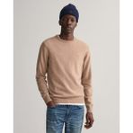 Gant Erkek Bej Regular Fit Bisiklet Yaka Yün Kazak 87211.295 - 295-Bej - 4XL