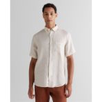 Gant Erkek Bej Regular Fit Klasik Yaka Keten Gömlek 3250077.277 - 277-Bej - XL