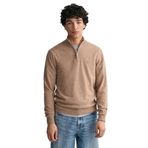 Gant Erkek Bej Regular Fit Yarım Fermuarlı Yün Kazak