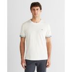 Gant Erkek Beyaz Regular Fit Bisiklet Yaka T-Shirt 2325320T.113 - 113-Beyaz - 2XL