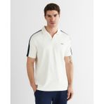 Gant Erkek Beyaz Regular Fit Şerit Detaylı Polo Yaka T-Shirt 2426128T.113 - 113-Beyaz - 3XL