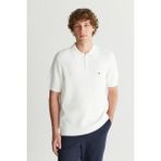 Gant Erkek Beyaz Regular Fit Yarım Fermuarlı Kısa Kollu Kazak 8926173T.113 - 113-Beyaz