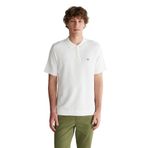 GANT Erkek Beyaz Regular Fit Yarım Fermuarlı Kısa Kollu T-Shirt
