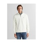 Gant Erkek Beyaz Regular Fit Yarım Fermuarlı Sweatshirt