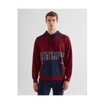 Gant Erkek Bordo Regular Fit Kapüşonlu Logolu Sweatshirt