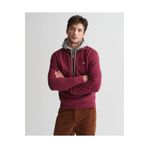 Gant Erkek Bordo Regular Fit Yarım Fermuarlı Kazak