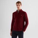 Gant Erkek Bordo Regular Fit Yarım Fermuarlı Yün Kazak - 604-Bordo - S