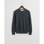Gant Erkek Gri Regular Fit Bisiklet Yaka Kazak 8040521.95 - 95-Gri - 3XL
