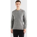 Gant Erkek Gri Regular Fit Bisiklet Yaka Kazak