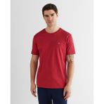 Gant Erkek Kırmızı Bisiklet Yaka Regular Fit Logolu T-Shirt 2003184.609 - 609-Kırmızı - 2XL