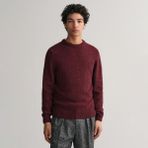 Gant Erkek Kırmızı Regular Fit Bisiklet Yaka Kazak - 604-Kırmızı - 3XL