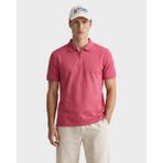Gant Erkek Kırmızı Regular Fit Yarım Fermuarlı Baskılı Polo Yaka T-Shirt 24261118T.609 - 609-Kırmızı - 2XL