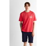 Gant Erkek Kırmızı Relaxed Fit Bisiklet Yaka Logolu T-Shirt 2003314.648 - 648-Kırmızı