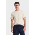 Gant Erkek Krem Bisiklet Yaka Regular Fit T-Shirt 2003400.119 - 119-Krem