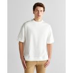 Gant Erkek Krem Orijinal Fit Bisiklet Yaka Logolu T-Shirt 2325142T.113 - 113-Krem Rengi - 2XL