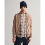 Gant Erkek Krem Regular Fit Fermuarlı Kazak 87214.295 - 295-Krem - 2XL