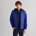 Gant Erkek Lacivert Kapüşonlu Kapitone Mont - 432-Lacivert - S