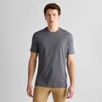 Gant Erkek Lacivert Regular Fit Bisiklet Yaka Çizgili T-Shirt - 433-Lacivert