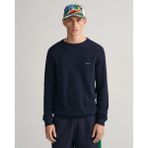 Gant Erkek Lacivert Regular Fit Bisiklet Yaka Kazak 8040521.433 - 433-Lacivert