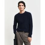 Gant Erkek Lacivert Regular Fit Bisiklet Yaka Kazak 8050220.433 - 3XL - 433-Lacivert