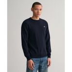 Gant Erkek Lacivert Regular Fit Bisiklet Yaka Kazak 87211.410 - 410-Lacivert - XL