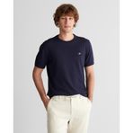 GANT Erkek Lacivert Regular Fit Bisiklet Yaka Kısa Kollu T-Shirt