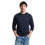 Gant Erkek Lacivert Regular Fit Bisiklet Yaka Uzun Kollu T-Shirt