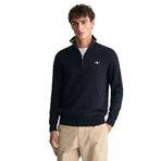 Gant Erkek Lacivert Regular Fit Yarım Fermuarlı Kazak 8030564.433