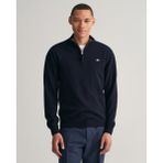 Gant Erkek Lacivert Regular Fit Yarım Fermuarlı Kazak 87213.410 - 410-Lacivert - XL