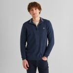 Gant Erkek Lacivert Regular Fit Yarım Fermuarlı Yün Kazak - 480-Lacivert - 3XL